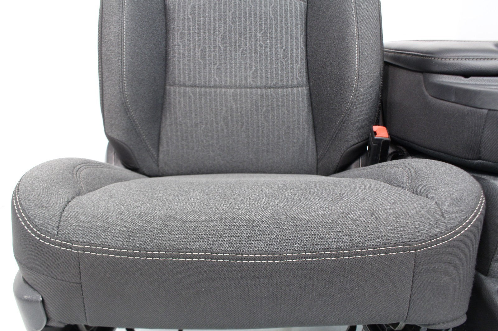 2019 - 2024 Ram HD Front Bench Seat, Diesel Gray Cloth Manual w Center Jump Seat