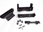 15-22 Ford Truck Center Console & Install Kit w/o Shifter - Black Vinyl XLT