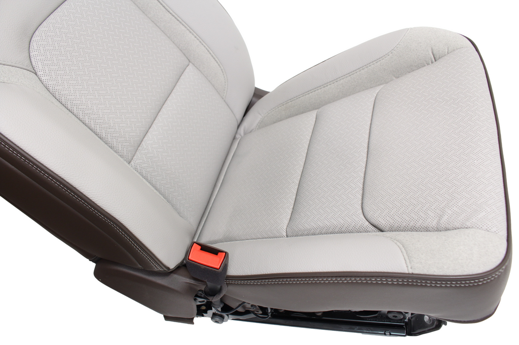 2019 - 2025 Ram 1500 Seats, Crew Cab Set, Laramie Leather, Salt Gray Bison Brown