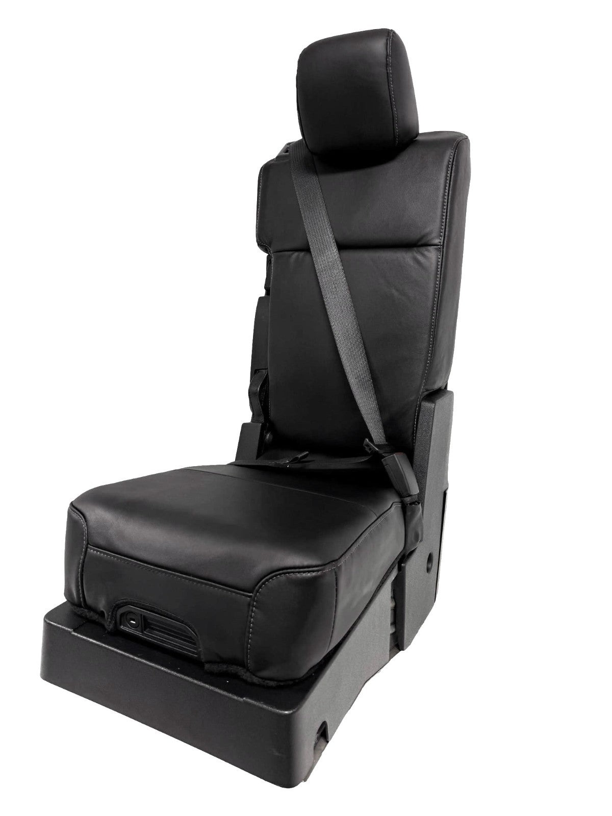 2015-2025 F150 Super Duty Console → Jump Seat Conversion Kit Black Leather Gray