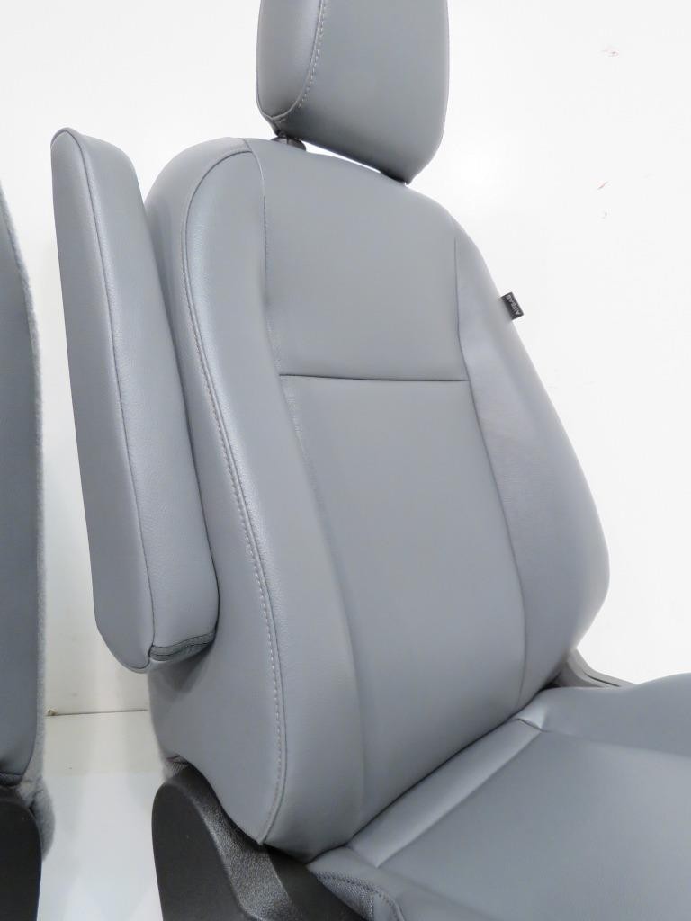 2015 - 2024 Ford Transit Gray Vinyl Front Bucket Seats with Armrests, Mint Used