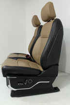 2021+ Ford F150 Super Duty Front Seats, Lariat Leather Baja Tan Heat Cool OEM