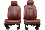2018 - 2020 Ford F150 & Super Duty Platinum Seats Set, Dark Marsala Leather OEM