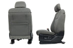 2015 - 2022 Ford F150 Super Duty Front Seats, XLT Power Earth Gray Cloth Heated