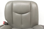 1999-2007 Sierra Silverado Heated Power Leather Seats Pewter Gray, 2-Way Lumbar