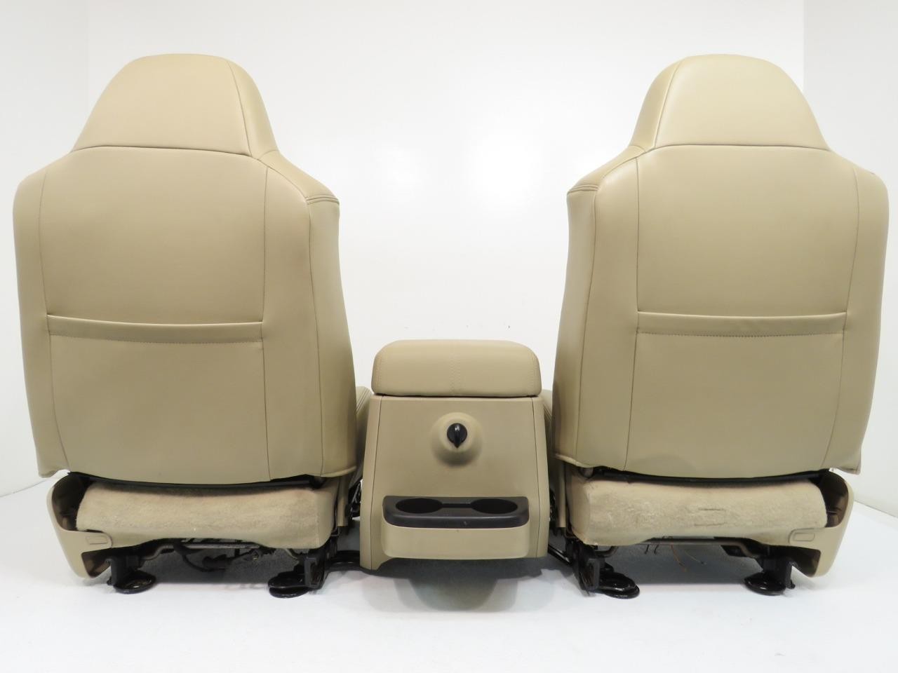 Ford Super Duty Tan Leather Heated Front & Rear Seats F250 F350 F450 F550 F650