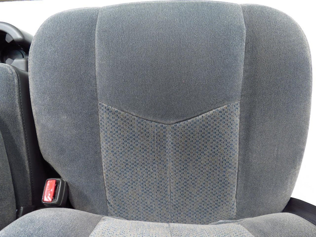 1999 - 2006 Chevy Silverado Seats, Split Front Bench Seat, Dark Gray Cloth OEM