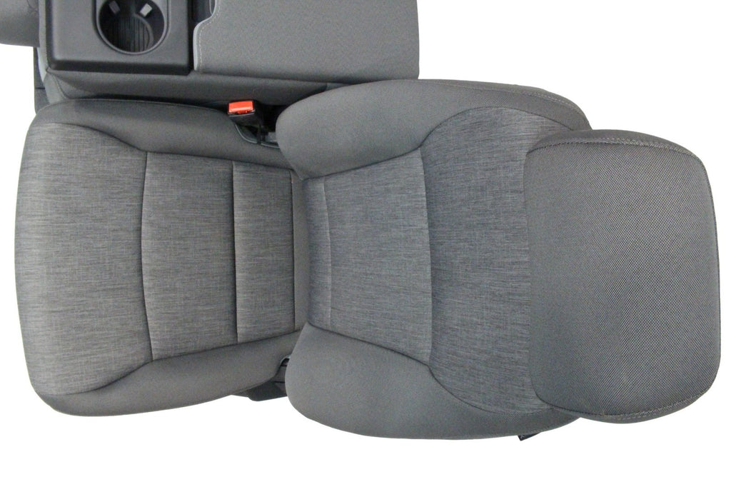 2021 - 2026 Ford F150 Front Seats, XL Slate Gray Cloth Manual Gray w/ Jumpseat