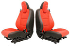 2010 - 2015 Chevrolet Camaro SS Seats Set, Inferno Orange Leather Heated 2SS