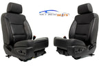 2014 - 2019 GM Sierra Silverado LTZ Front Seats, Black Leather OEM Heated Cooled
