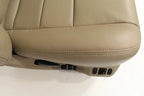 99-10 Ford F250 F350 Excursion Seats Tan Leather Power Front Bench Super Duty