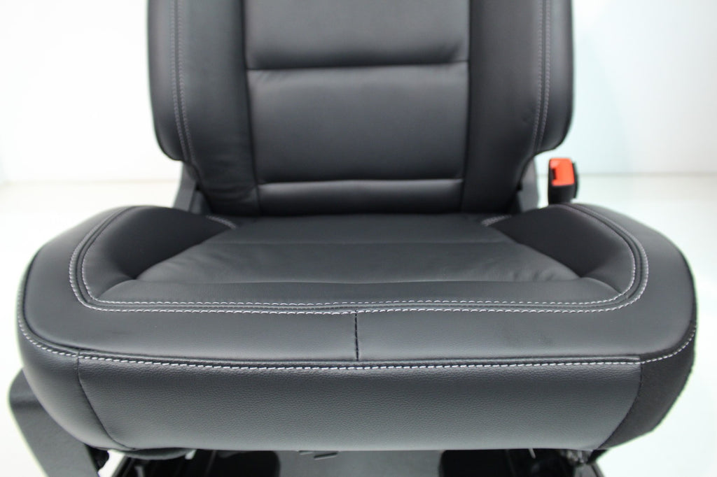 2021 - 2026 Ford Bronco Seats Set, 4-Door Outer Banks Black Leather Heated OEM