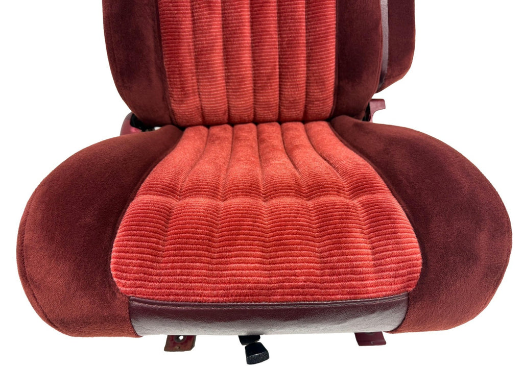 88-94 Chevy GMC Silverado Suburban C/K OBS Front Seats, Captains Chairs Red