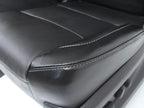 2014 - 2019 GM Sierra Silverado LT Front Seats, Power Black Leather, w/ Jumpseat