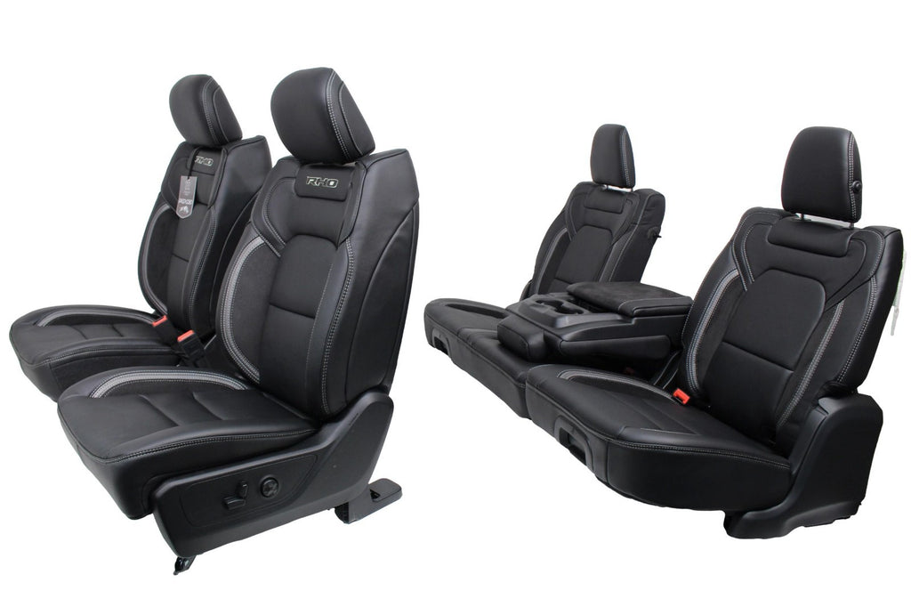 2019 - 2025 Ram 1500 Seats, Crew Cab Set, RHO Black Leather, Heated Cool Massage