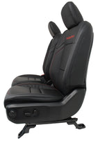 2018 - 2026 Jeep Wrangler Seats Set, JKU 4Dr Rubicon Black Nappa Leather w/ Red