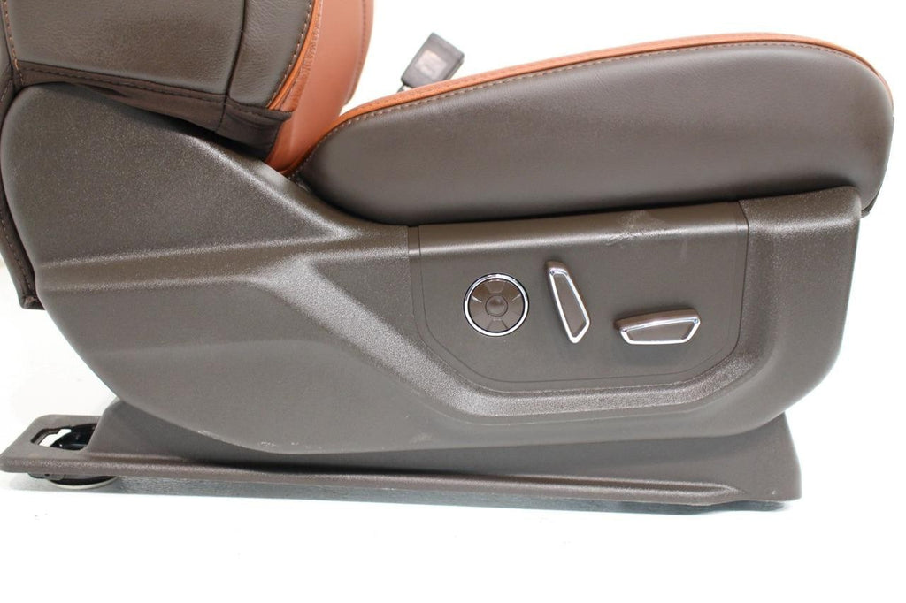 2015 - 2022 Ford F150 Super Duty Front Seats, King Ranch OEM Brown Leather