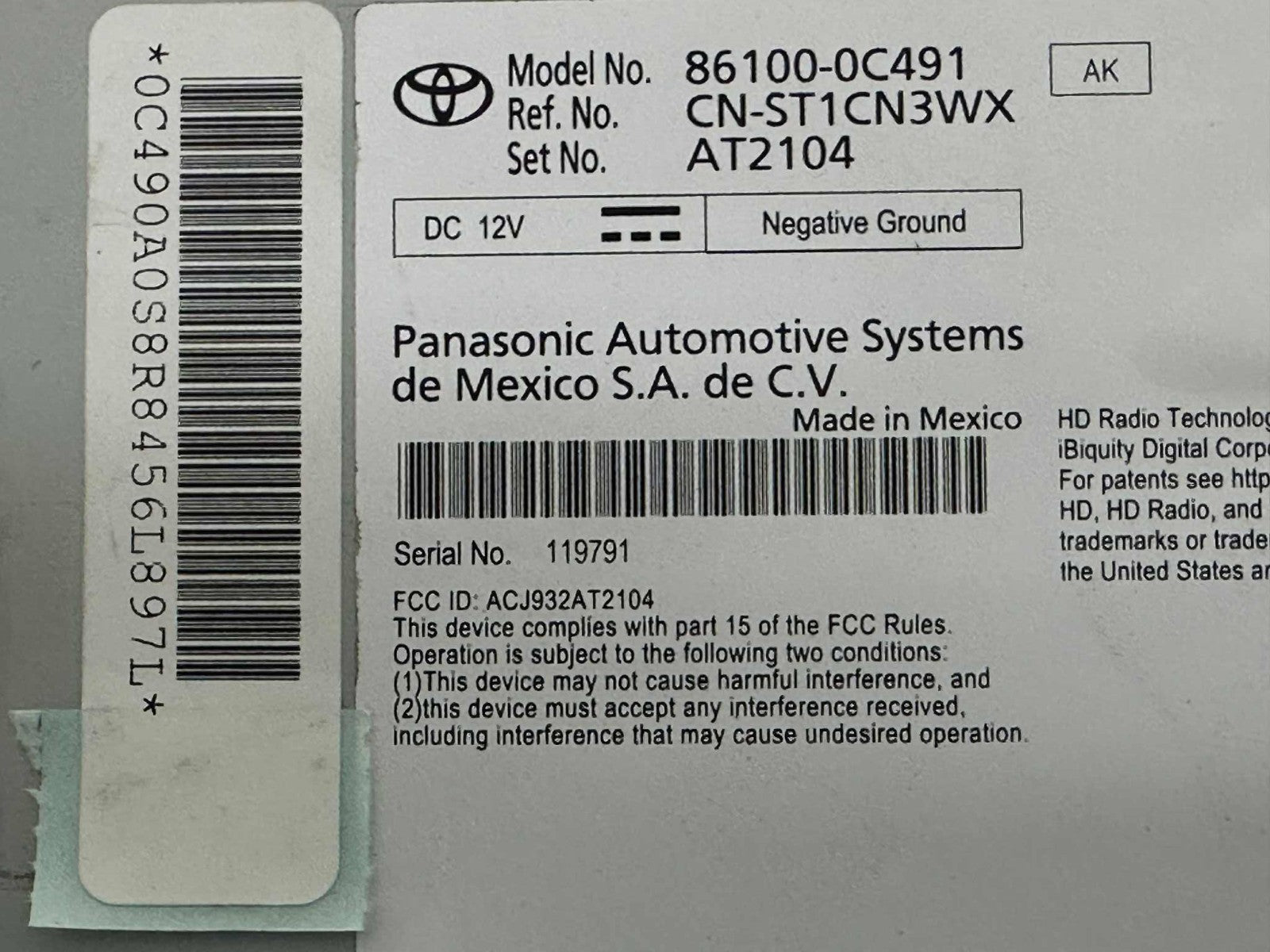 2022 - 2026 Toyota Sequoia Tundra TRD OEM 14" JBL Head Unit Radio GPS Nav Screen