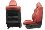 11-23 Dodge Charger SRT Seats, Demonic Red Laguna Leather OEM w/ Power Heat Cool