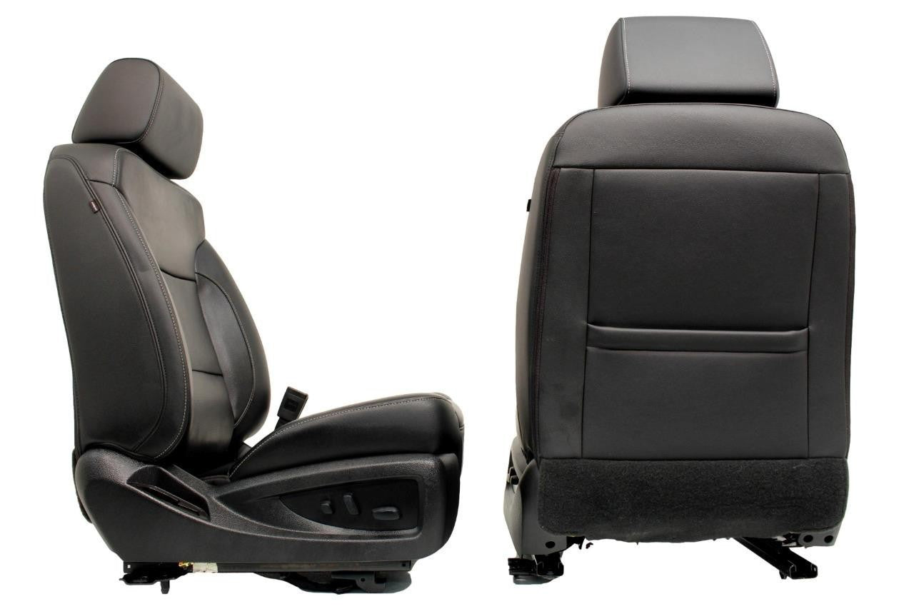 2014-2019 Sierra Chevy Silverado Front Seats, LTZ Black Leather, Heated Cooled