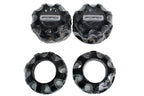 OEM '19-'26 Ford Super Duty Black 8 Lug Center Cap Set SRW 4WD KC3J-1A096 AA BC