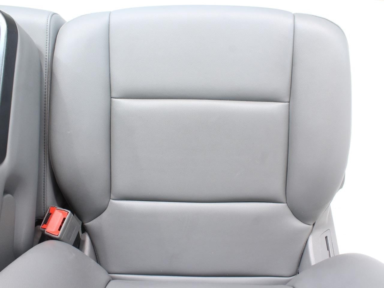 2014 - 2019 Sierra Chevy Silverado Front Seats Set, Work Truck Bench Gray Vinyl