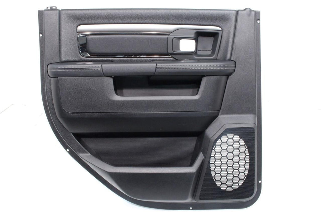 2013 - 2018 DS Ram Door Panels, Crew Cab Laramie Black w/ Switches OEM Mint