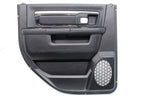 2013 - 2018 DS Ram Door Panels, Crew Cab Laramie Black w/ Switches OEM Mint
