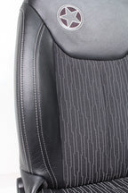 07-18 Jeep Wrangler JKU Freedom Edition Seats, Oscar Mike Black Leather Full Set