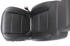 19-22 Silverado Sierra Heated Cooled Black Leather Seats Front & Rear Set OEM