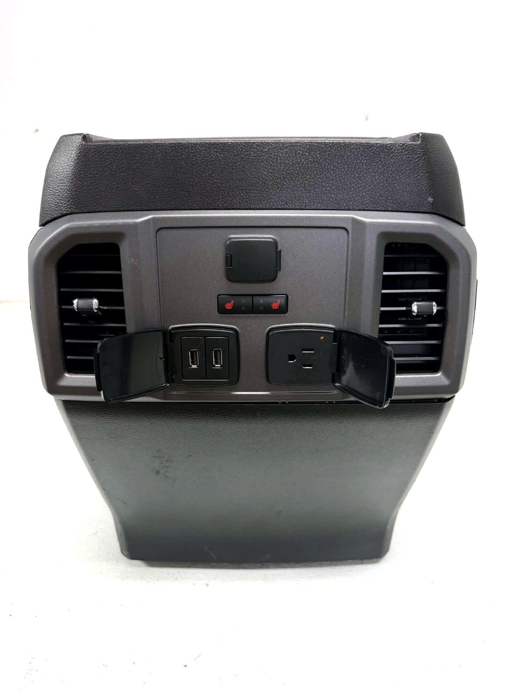 15-22 F150 Super Duty Center Console & Install Kit - Lariat Black Gray Rear Heat