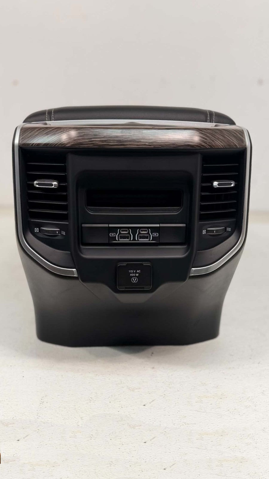 2019 - 2026 DT Ram 1500 Center Console, Black Leather, Light Bronze Trim