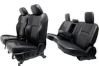 2009 - 2018 Ram Seats Set, Laramie Crew Black Leather w/ Heating & Ventilation