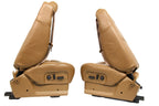 1999 - 2002 Chevy Silverado Sierra Bucket Seats, Oak Tan Leather Power Heat