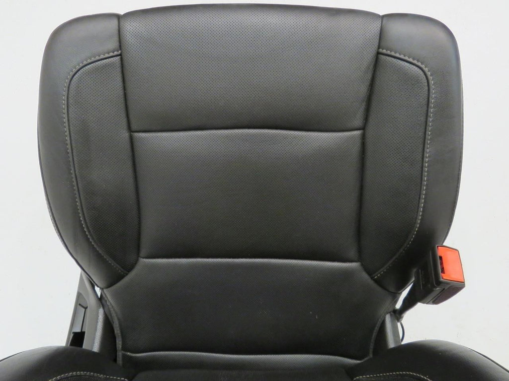 2014 - 2019 GM Sierra Silverado LTZ Seats, Front Rear Black Leather, Heat & Cool