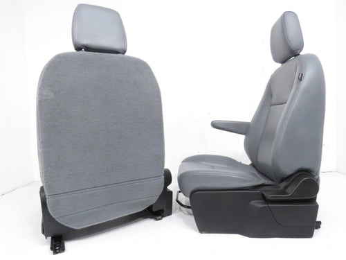 2015 - 2026 Ford Transit Front Seats, Pewter Gray Vinyl, Manual w/  Armrest