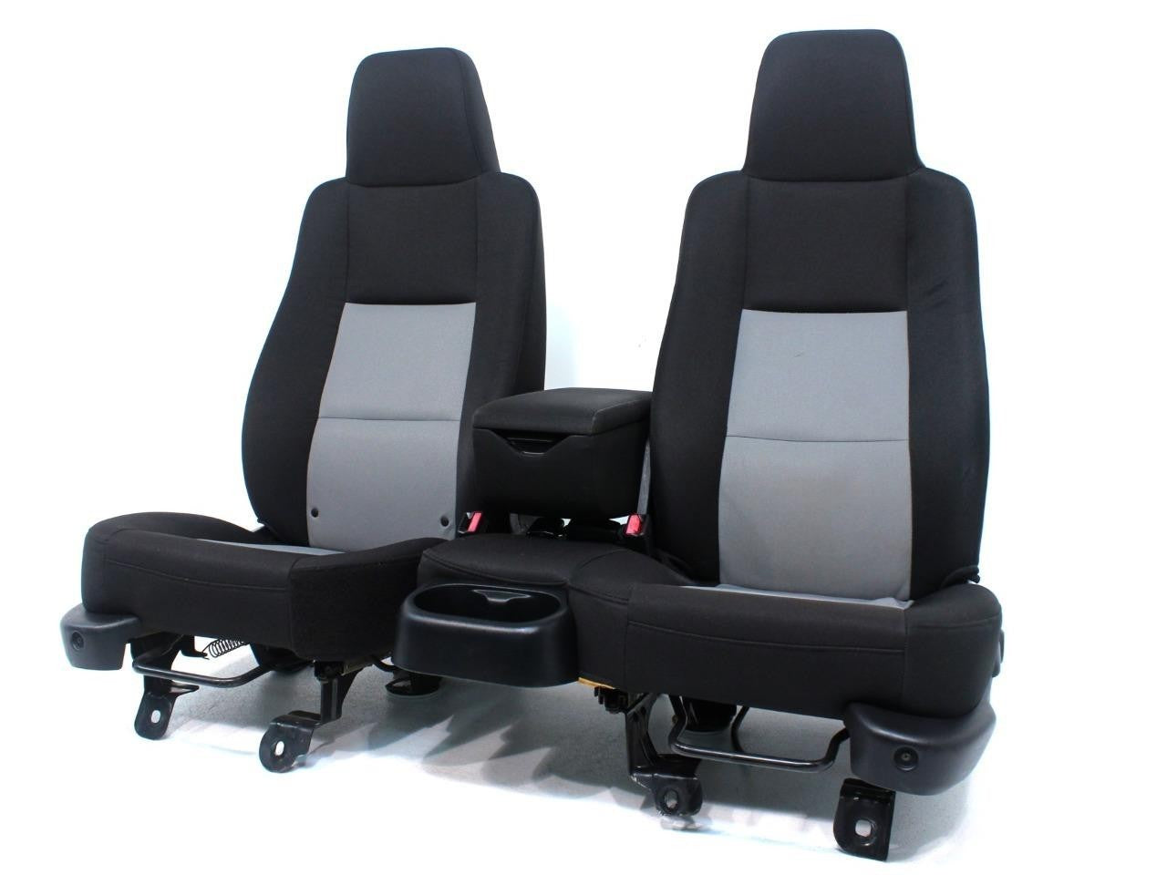1998 - 2010 Ford Ranger Seats, 60-40 Split Bench, Black Gray Cloth, Extended Cab
