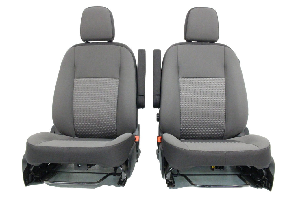 2015 - 2026 Ford Transit Seats, Dark Gray Cloth, Manual w/ Dual Armrests Lumbar
