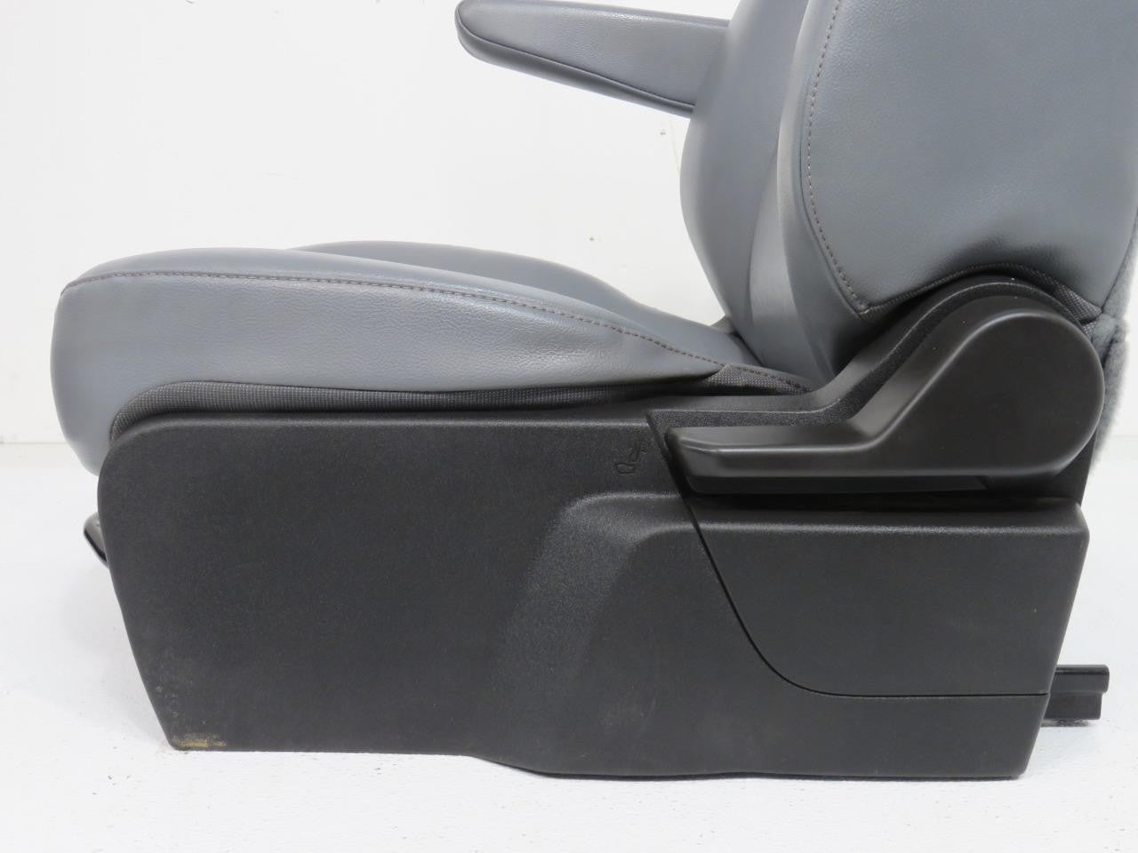 2015 - 2026 Ford Transit Front Seats, Pewter Gray Vinyl, Manual w/  Armrest