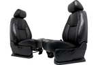 2007-2014 GM Silverado Tahoe Front Seats, LT Black Leather Lumbar w Driver Power