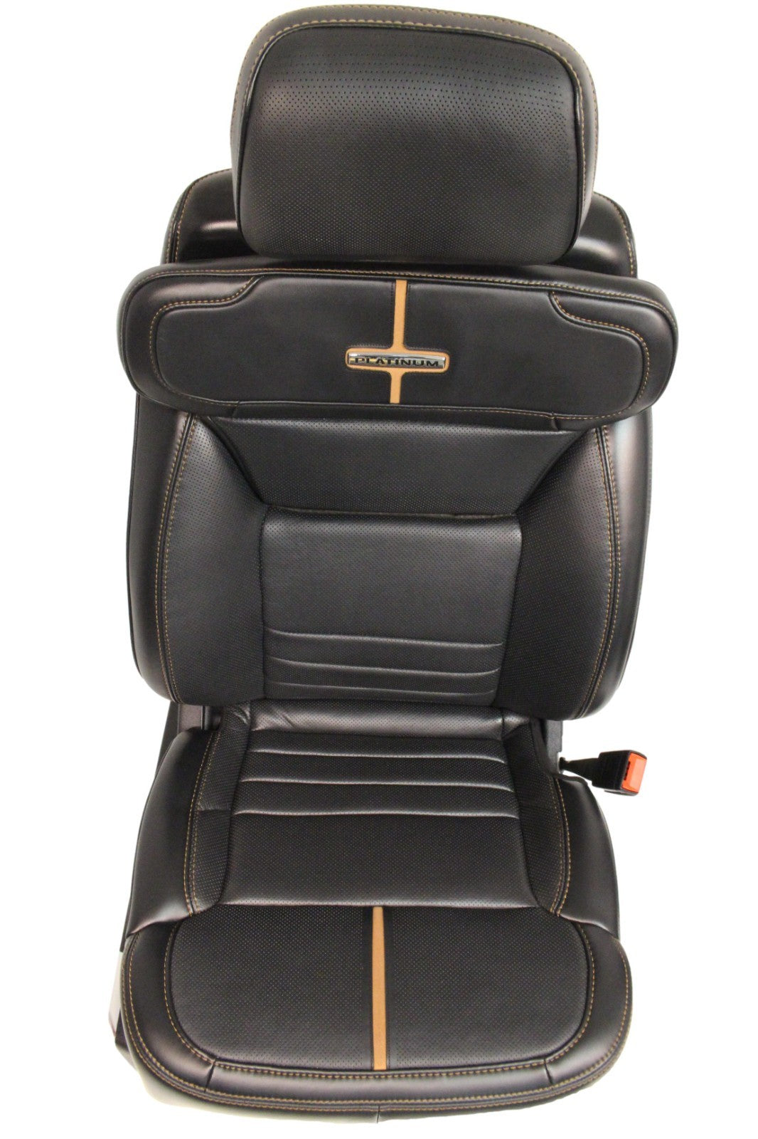 2023 + Ford Super Duty Platinum Seats Set, Black Leather Max Recline Massaging