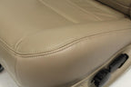 99-10 Ford F250 F350 Excursion Seats Tan Leather Power Front Bench Super Duty