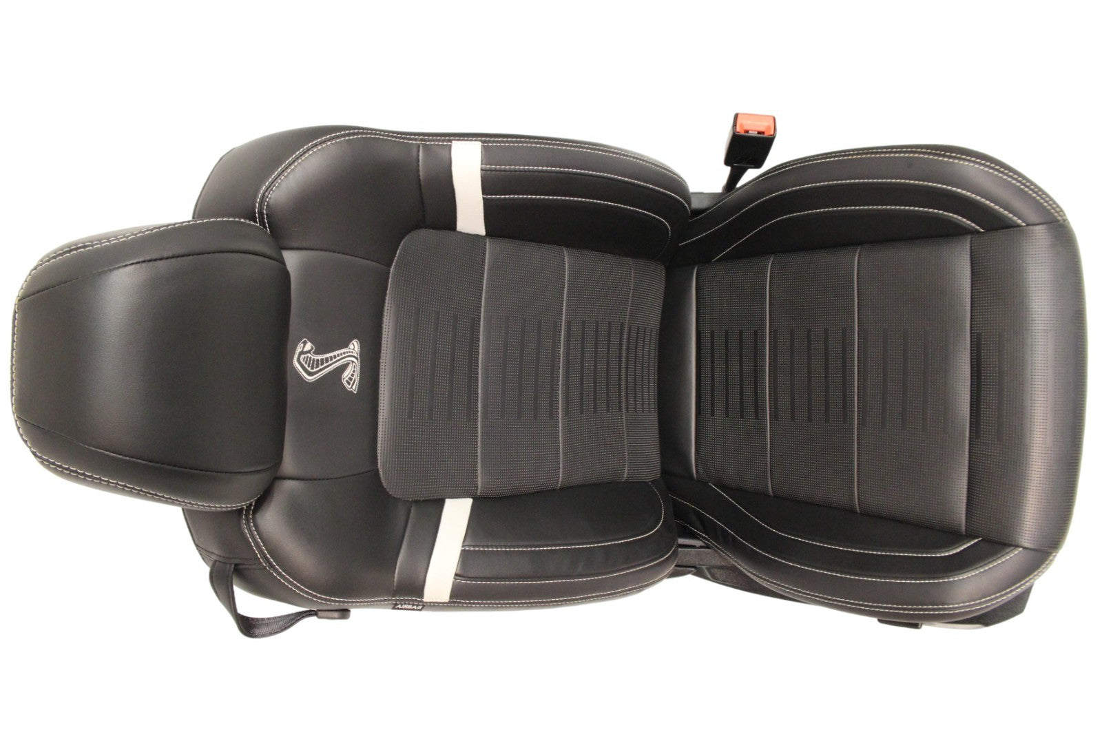 2015-2023 Ford Mustang Seats Set, Shelby GT500 Coupe Black Leather Heated Cooled
