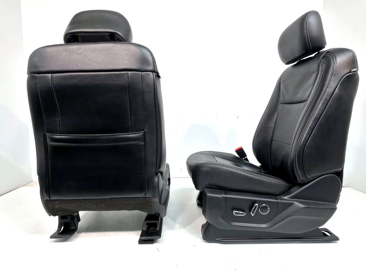 2017-2022 Ford Super Duty Lariat Front Seats, Black Leather Heat Ventilated