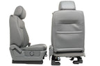 2009 - 2014 Ford F150 Front Seats, XLT Steel Gray Leather w/ Power Driver Seat