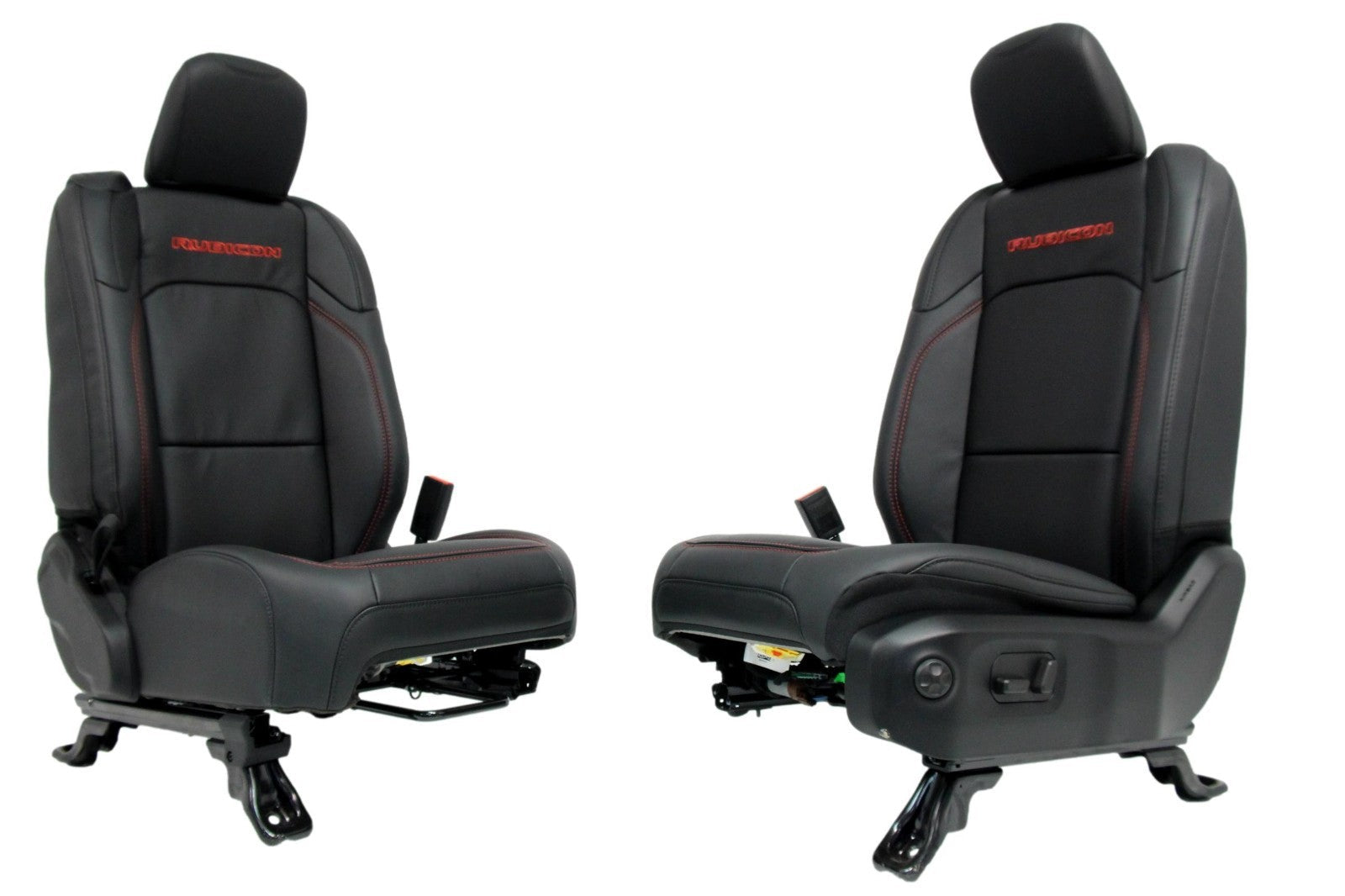 2019 - 2026 Wrangler JL 2-Door Front Seats, Rubicon Black Nappa Leather Heated