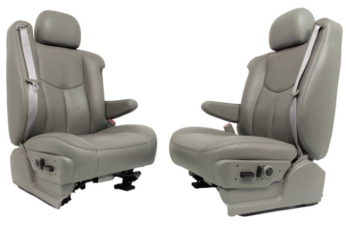 99 - 06 Silverado Sierra Tahoe Yukon Heated Power Leather Seats Pewter Gray OEM