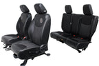 2007 - 2018 Jeep Wrangler JKU Seats Set, Oscar Mike Black Leather Freedom Edtn