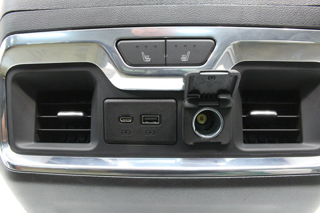 2019 - 2023 Chevy Silverado GMC Sierra Denali Center Console, Black w/ Ash Wood