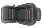 2018 - 2026 Jeep Wrangler Seats Set, JKU 4Dr Rubicon Black Nappa Leather w/ Red